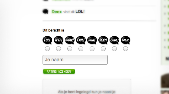 Bezoekers niet alleen laten reageren maar ook laten stemmen