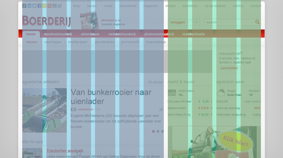 Het basisgrid zorgt voor houvast en een heldere structuur