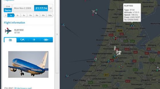 Live vliegtuigen in Nederland volgen